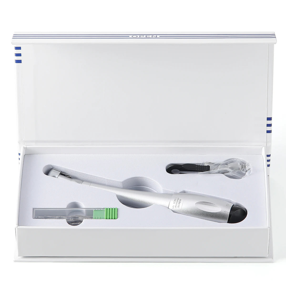 AZDENT Tournevis dynamométrique Torque de 5 à 35 N.cm compatible multimarque : 16 mandrins.