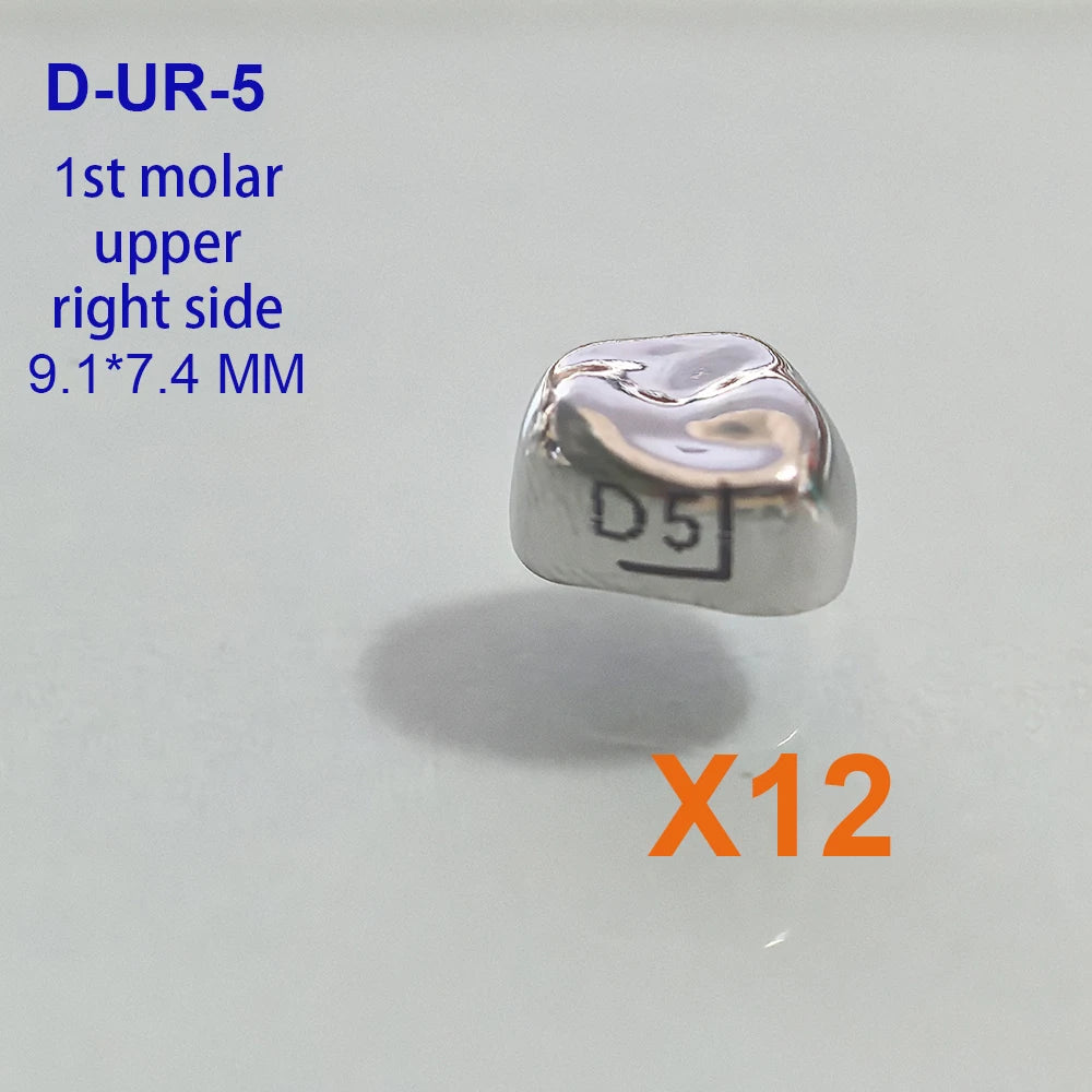 Couronnes temporaires pédiatriques 12Pcs/Boîte