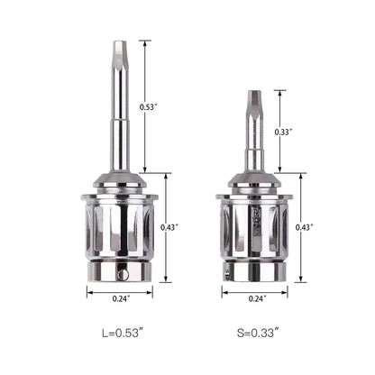 AZDENT Lot de 2 Tournevis implantaire