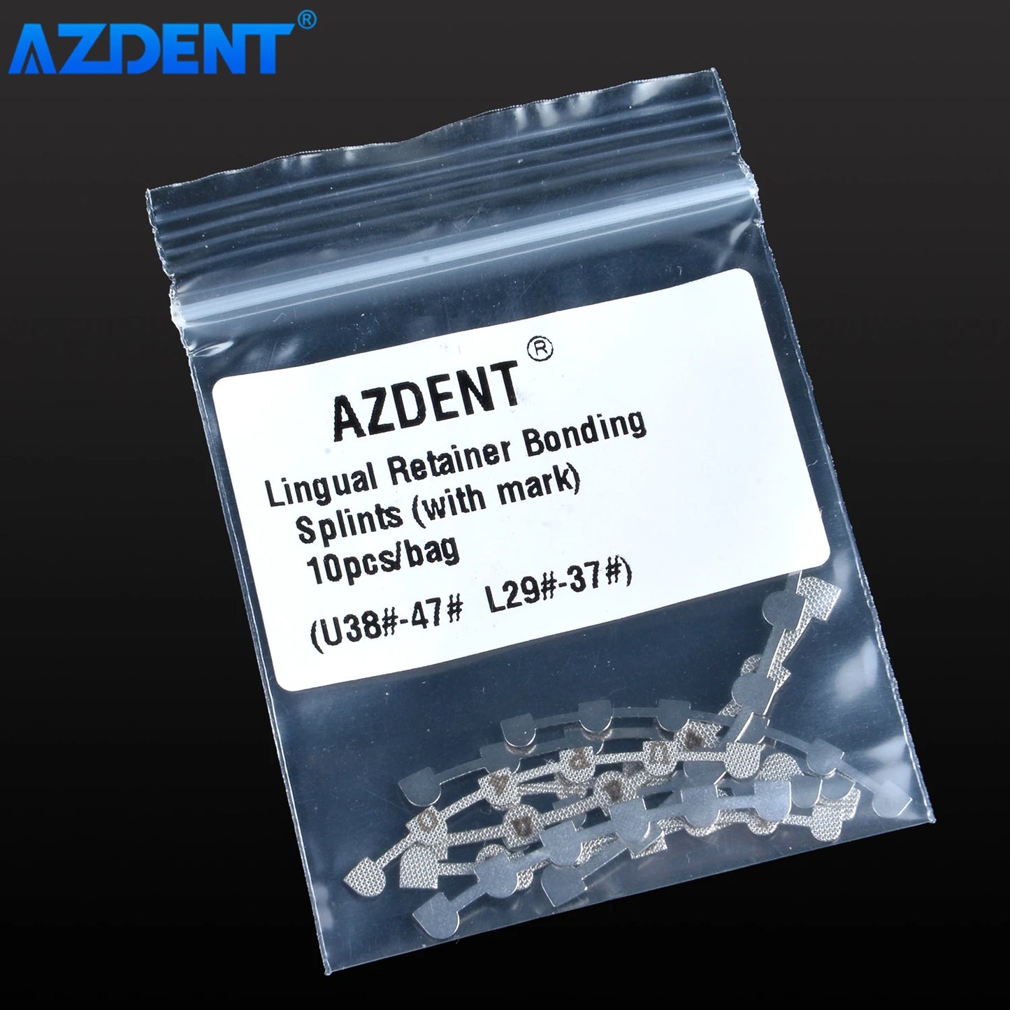 Contention palatine ou linguale orthodontique 10 Pcs/sachet