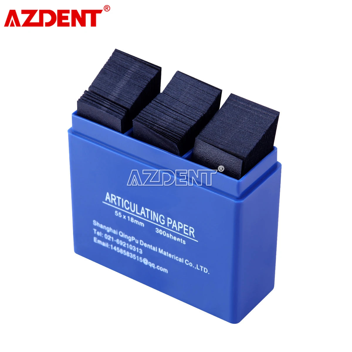 AZDENT Papier bleu d'articulation 300pcs/Boîte 55*18mm