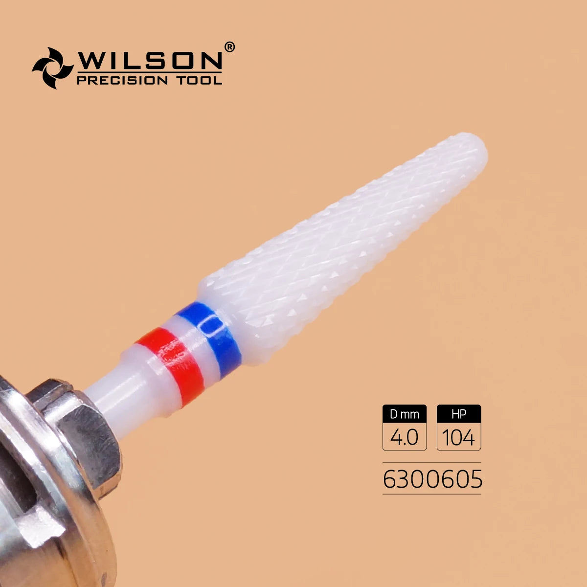 Fraise de laboratoire en zircone blanche