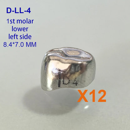 Couronnes temporaires pédiatriques 12Pcs/Boîte