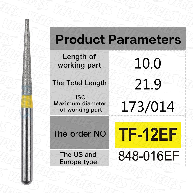 Fraises de polissage de préparation conoraire 10 Pcs/boîte