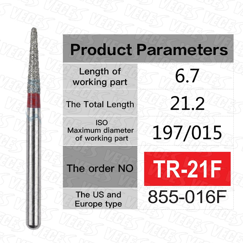 Fraises de polissage de préparation conoraire 10 Pcs/boîte