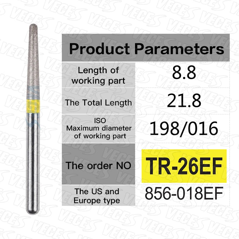 Fraises de polissage de préparation conoraire 10 Pcs/boîte