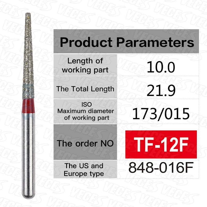 Fraises de polissage de préparation conoraire 10 Pcs/boîte