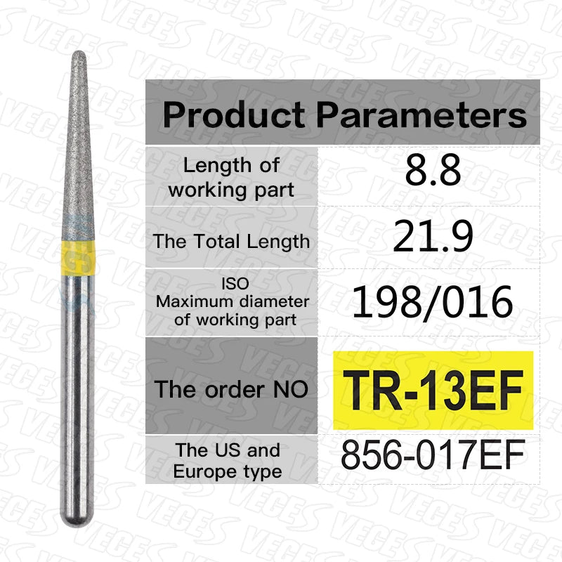 Fraises de polissage de préparation conoraire 10 Pcs/boîte