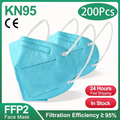 Masque FFP2 200 Pcs différents colories