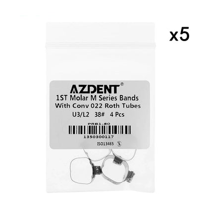 Bague orthodontique pour les premières molaires 20bagues/lot.