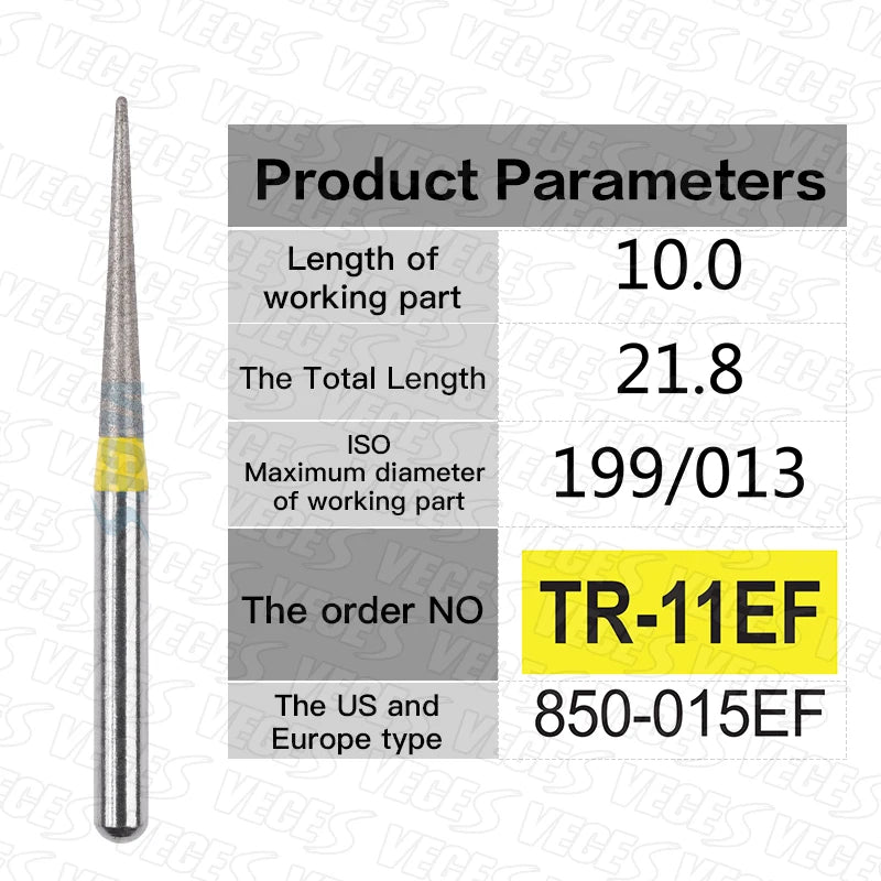 Fraises de polissage de préparation conoraire 10 Pcs/boîte