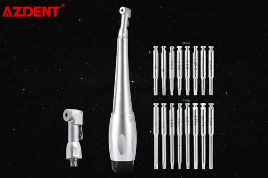 AZDENT Tournevis dynamométrique Torque de 5 à 35 N.cm compatible multimarque : 16 mandrins.