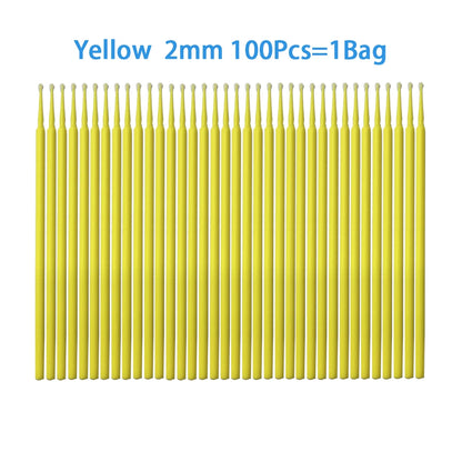 PIORPOY Microbrosse pour application d'adhésif, agent hémostatique, etching . 1OO brosses/sachet