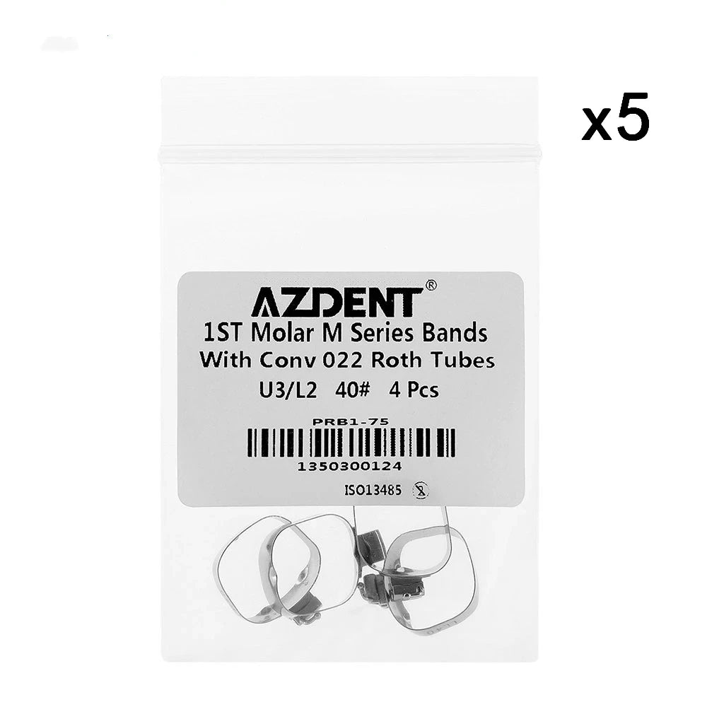 Bague orthodontique pour les premières molaires 20bagues/lot.