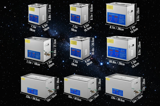 Bac à ultrasons capacité de 1.3L à 30L