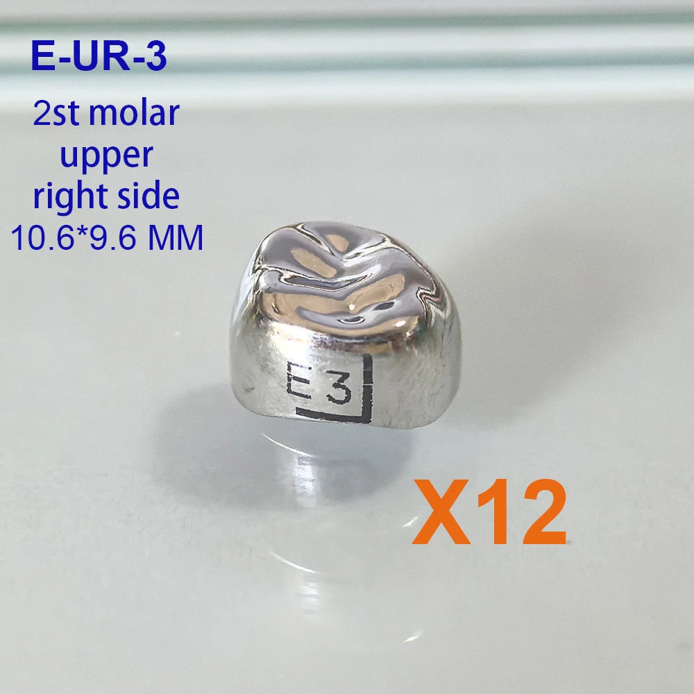 Couronnes temporaires pédiatriques 12Pcs/Boîte