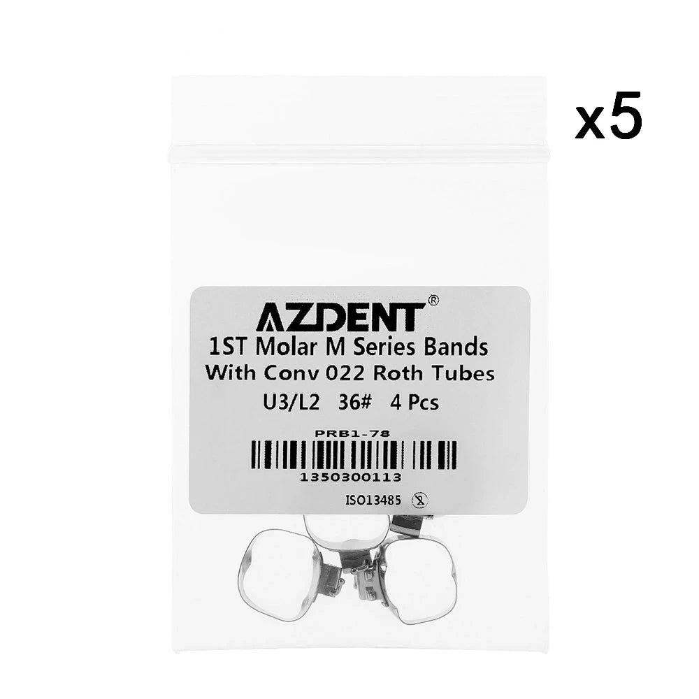 Bague orthodontique pour les premières molaires 20bagues/lot.