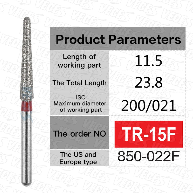 Fraises de polissage de préparation conoraire 10 Pcs/boîte