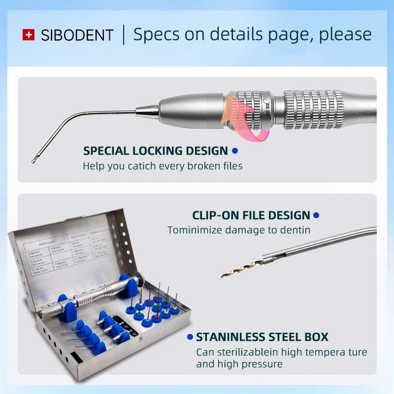 Kit de dépose d'instrument endodontique fracturé dans canal radiculaire