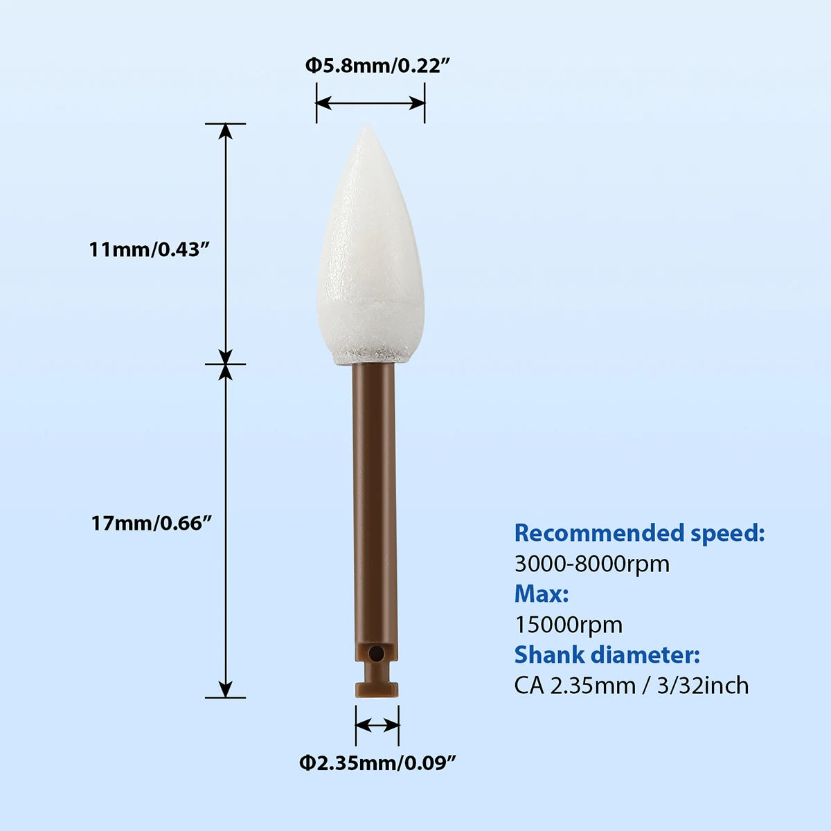 Cupules de polissage composite 40 Pcs/boîte