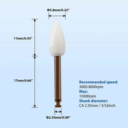 Cupules de polissage composite 40 Pcs/boîte