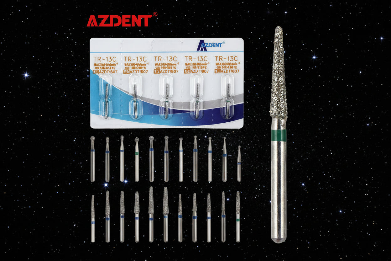 Fraises dentaires diamantées. 133 références. 5pcs/Boîte