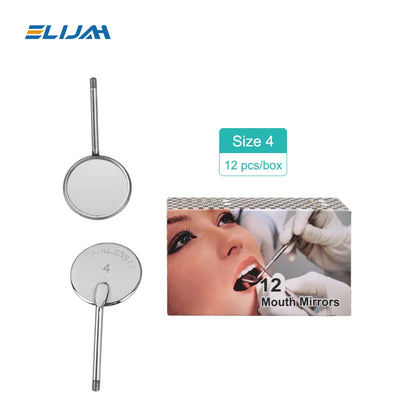 Miroirs dentaires 12 Pcs/boîte