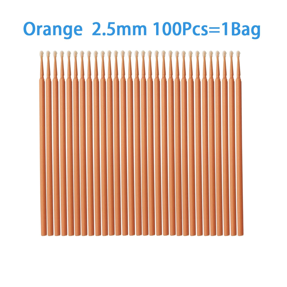 PIORPOY Microbrosse pour application d'adhésif, agent hémostatique, etching . 1OO brosses/sachet