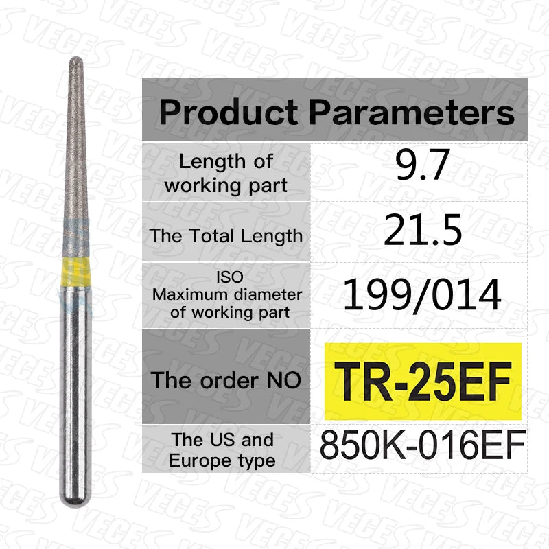 Fraises de polissage de préparation conoraire 10 Pcs/boîte