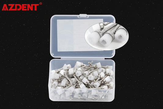 AZDENT brossettes prophylactique en nylon blanches ou colorées