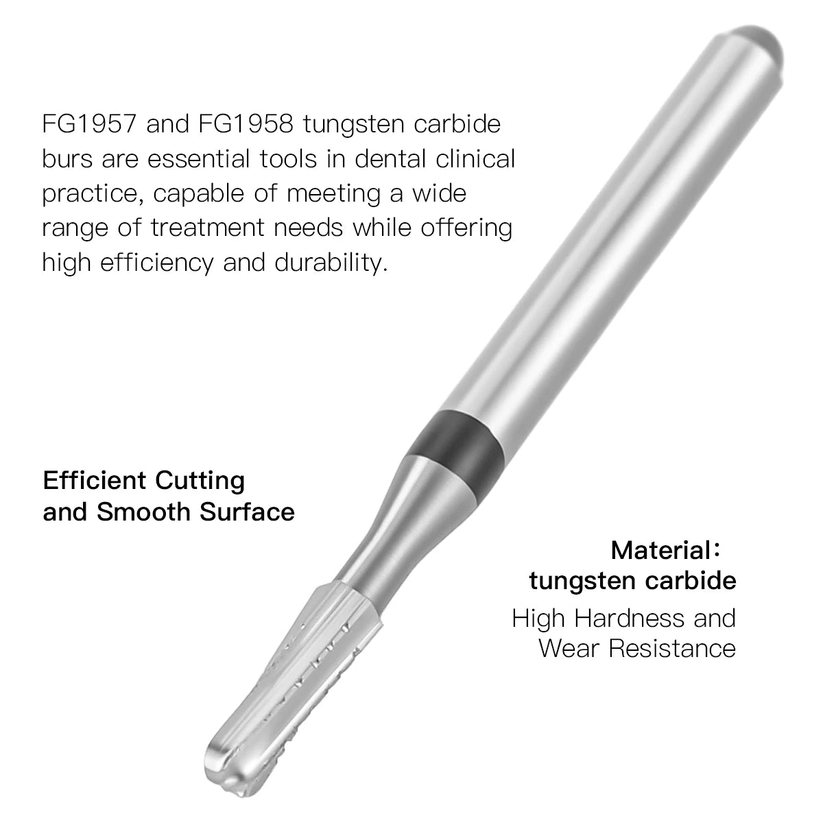 Fraises transmétal. 10 Pcs/boîte