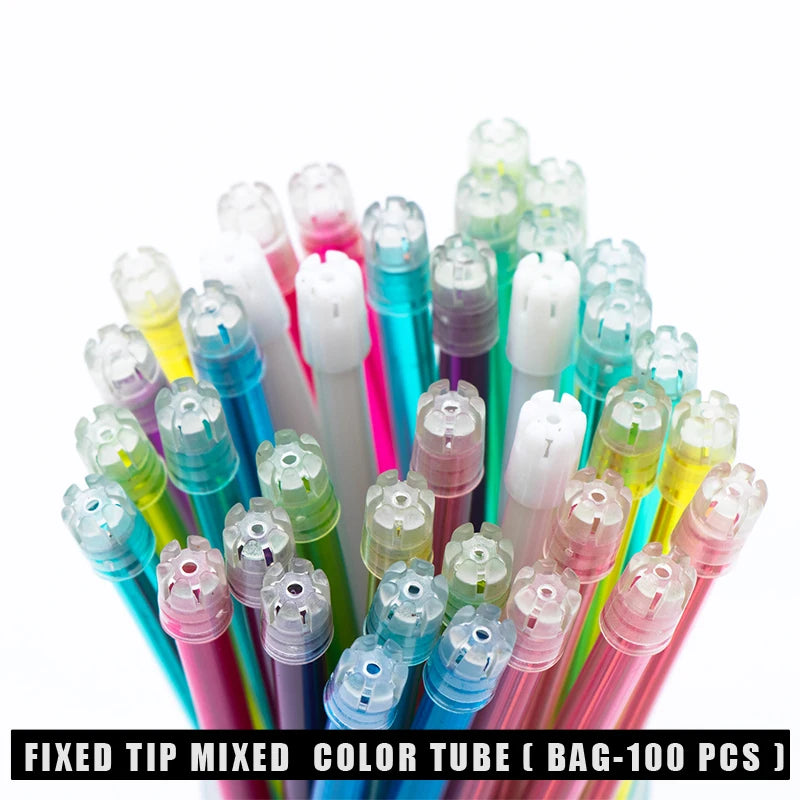 Aspiration fun colorée 100 Pcs/sache