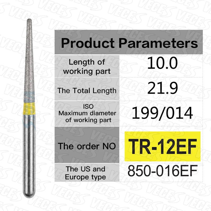 Fraises de polissage de préparation conoraire 10 Pcs/boîte