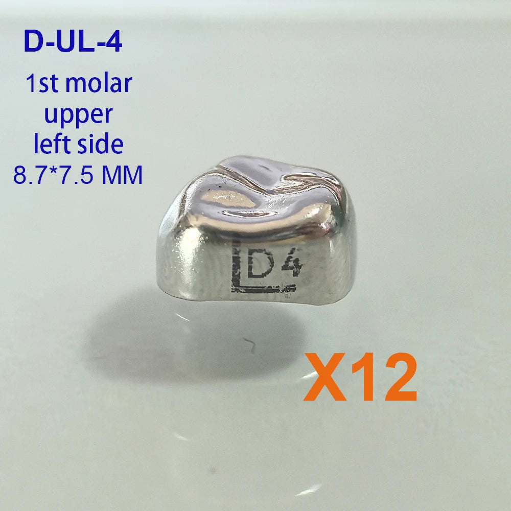 Couronnes temporaires pédiatriques 12Pcs/Boîte