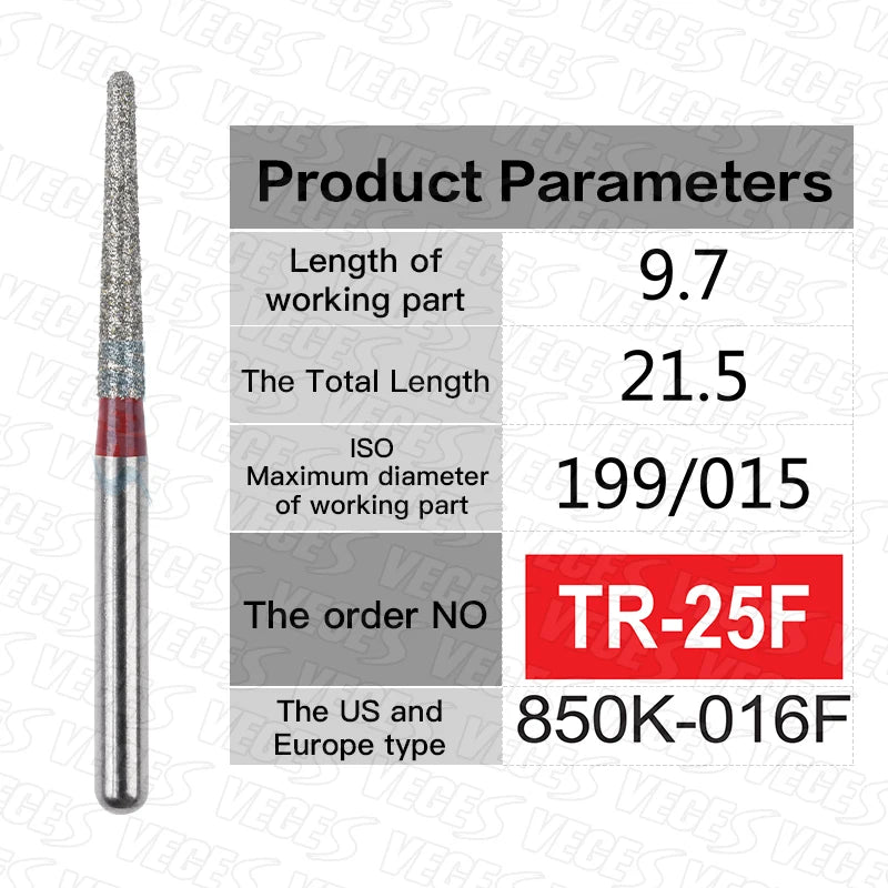 Fraises de polissage de préparation conoraire 10 Pcs/boîte