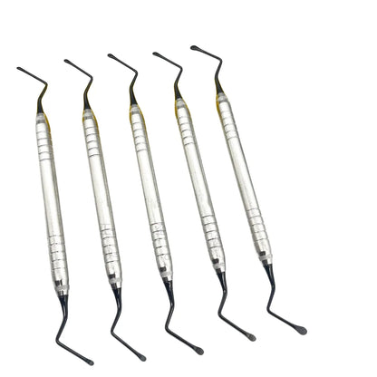 Curette chirurgical crantée double