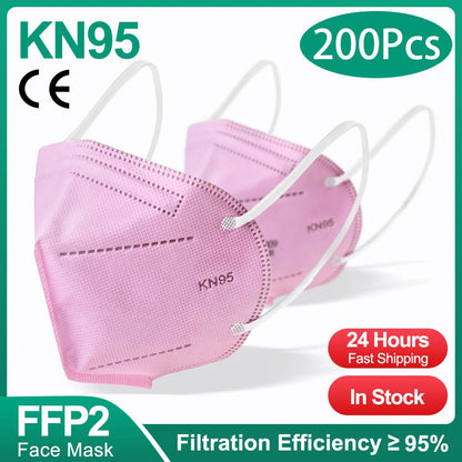 Masque FFP2 200 Pcs différents colories