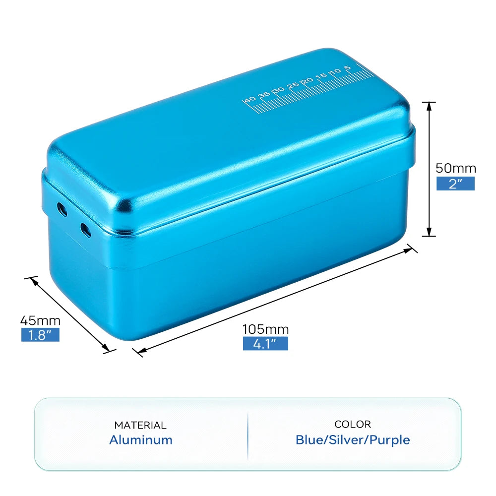 Boite de stérilisation en aluminium de  72 trous