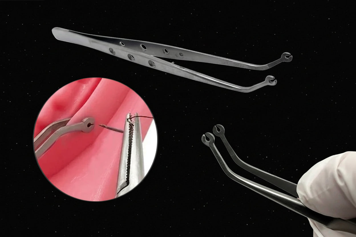 Pince de guidage pour suture dentaire