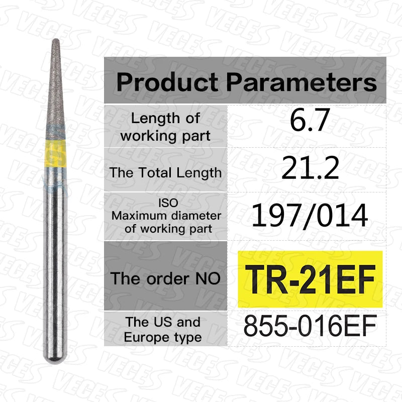 Fraises de polissage de préparation conoraire 10 Pcs/boîte