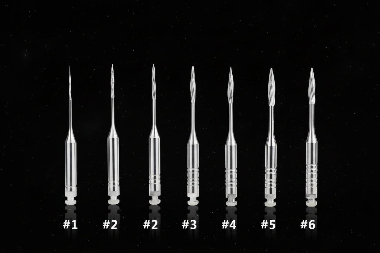 Forêts Peeso canalaires 28/32mm Taille  #1-6