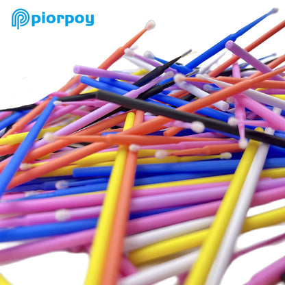 PIORPOY Microbrosse pour application d'adhésif, agent hémostatique, etching . 1OO brosses/sachet