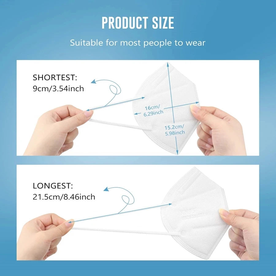 Masque FFP2 200 Pcs différents colories